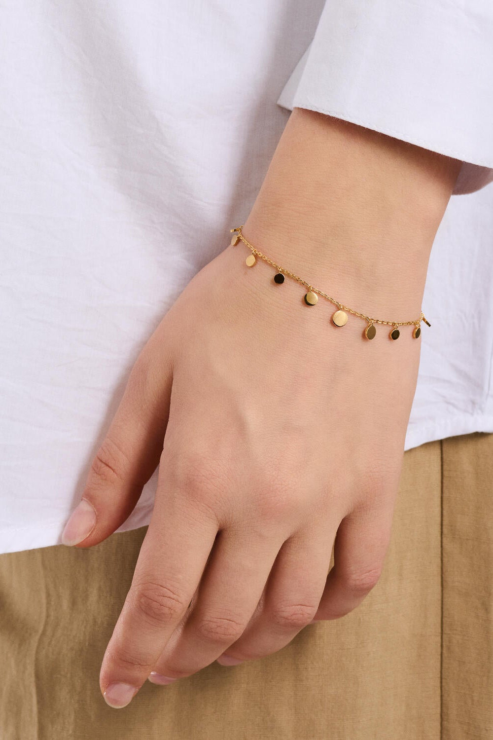 Sheen armbånd - forgyldt